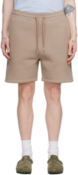 AMI Paris Taupe Ami de Cœur Shorts