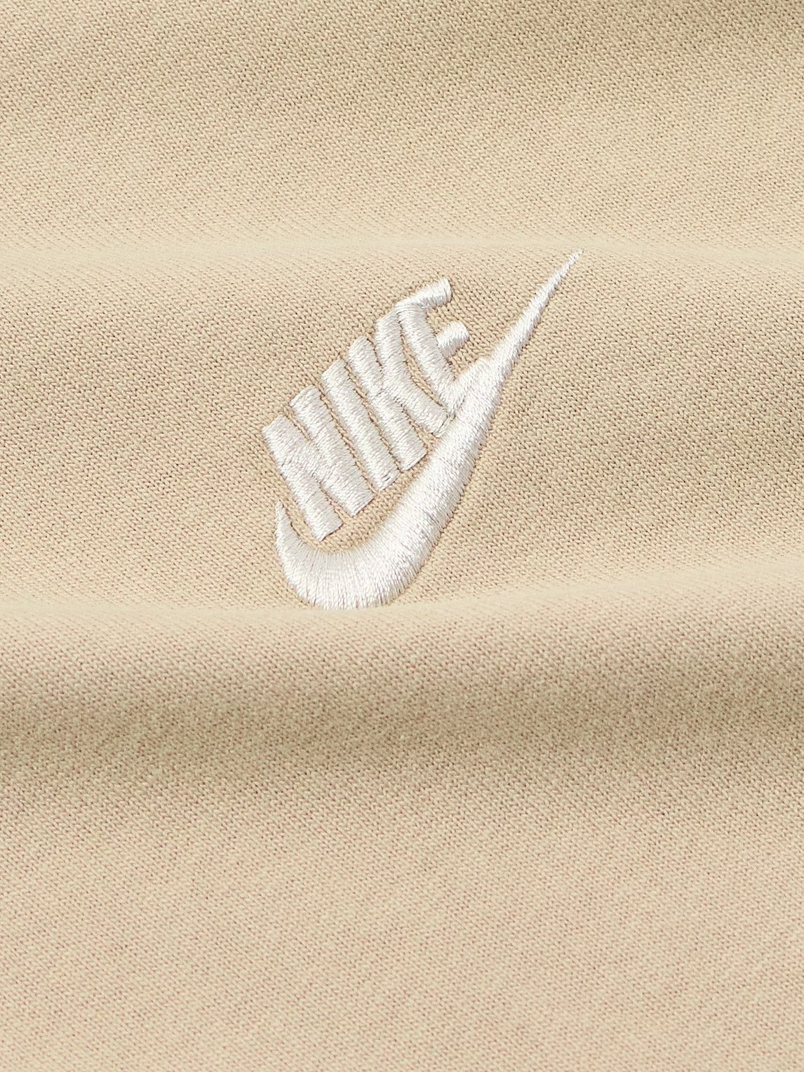 Nike - Sportswear Premium Essentials Logo-Embroidered Cotton-Jersey T-Shirt - Neutrals