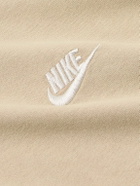 Nike - Sportswear Premium Essentials Logo-Embroidered Cotton-Jersey T-Shirt - Neutrals