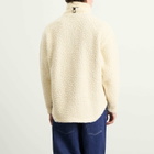 Napapijri Men's x Martine Rose Logo Fleece Jacket in White Whisper