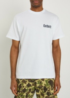 Carhartt Wip Schooling Logo-embroidered Cotton T-shirt White