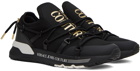 Versace Jeans Couture Black & Gold Dynamic Sneakers