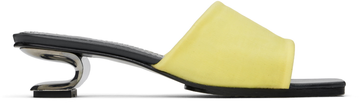 Nicole Saldaña Yellow Sarah Heeled Sandals