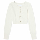 Calvin Klein Women's Super Cropped Boucle Cardigan in Ivory