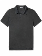 James Perse - Slim-Fit Supima Cotton Polo Shirt - Gray