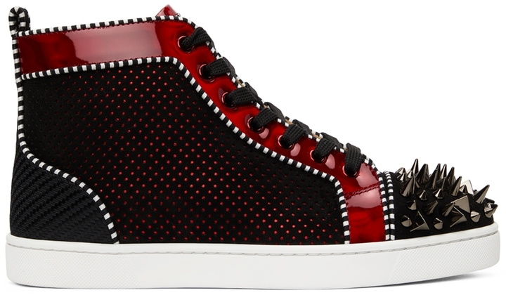 Photo: Christian Louboutin Black Lou Pik Pik Orlato High Sneakers