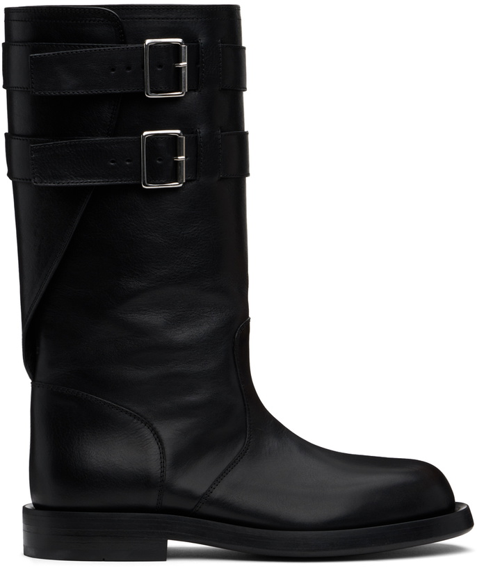 Photo: Ann Demeulemeester Black Milan Soft Biker Boots