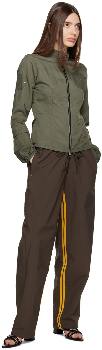 TheOpen Product Brown Striped Lounge Pants