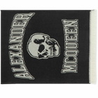 Alexander McQueen Men's Varsity Skull Logo Scarf in Black/Ivory