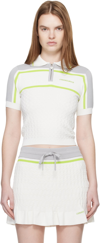 Photo: Casablanca White Tennis Polo