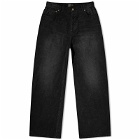 Balenciaga Men's Runway Baggy Jeans in Washed Black