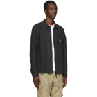 Stone Island Black Hemp Overshirt Jacket