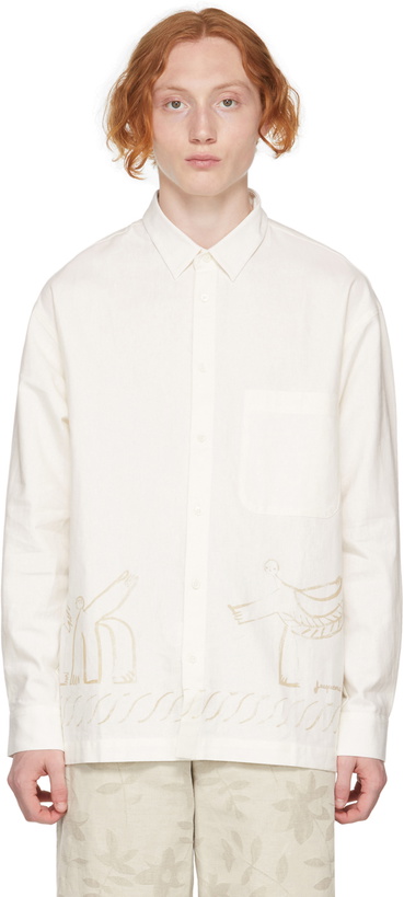 Photo: Jacquemus Off-White 'La Chemise Baou' Shirt