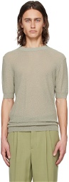 AMI Paris Khaki Semi-Sheer T-Shirt