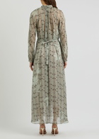 Forte_forte Printed Silk-chiffon Maxi Dress Cream