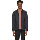 Ermenegildo Zegna Navy Down Shirt Jacket