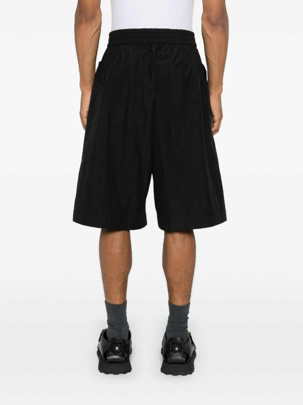 【STUDIO NICHOLSON】SPORT COTTON SHORTS STUDIO NICHOLSON Checked cotton shorts | THE OUTNET