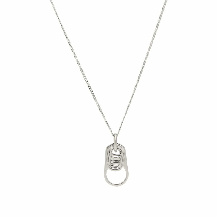 Photo: MM6 Maison Margiela Men's Bottle Top Necklace in Palladio Burattato 