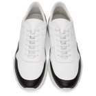 Common Projects White and Black Cross Trainer Sneakers