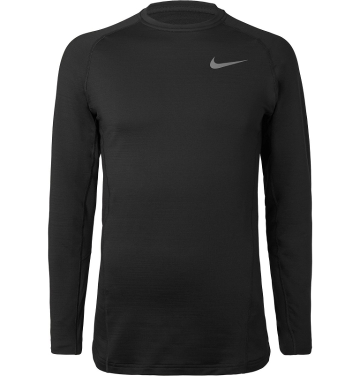 Photo: Nike Training - Pro Warm stretch T-Shirt - Black