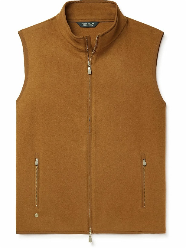 Photo: Peter Millar - Stealth Wool and Cashmere-Blend Fleece Gilet - Brown