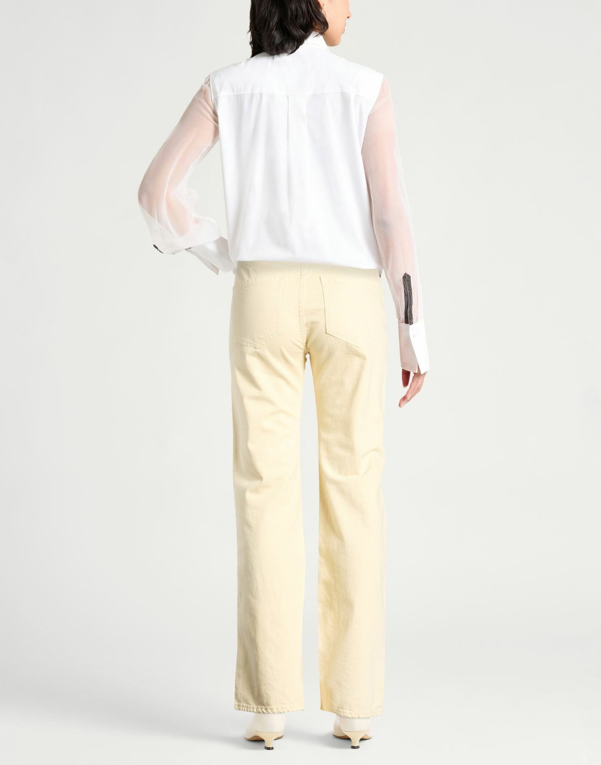 Jucca Womens Jeans in Cream