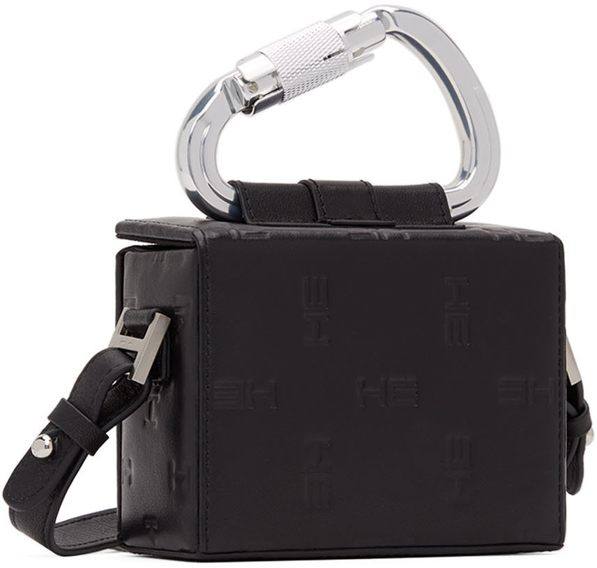 HELIOT EMIL Black Monogram Carabiner Box Bag Heliot Emil