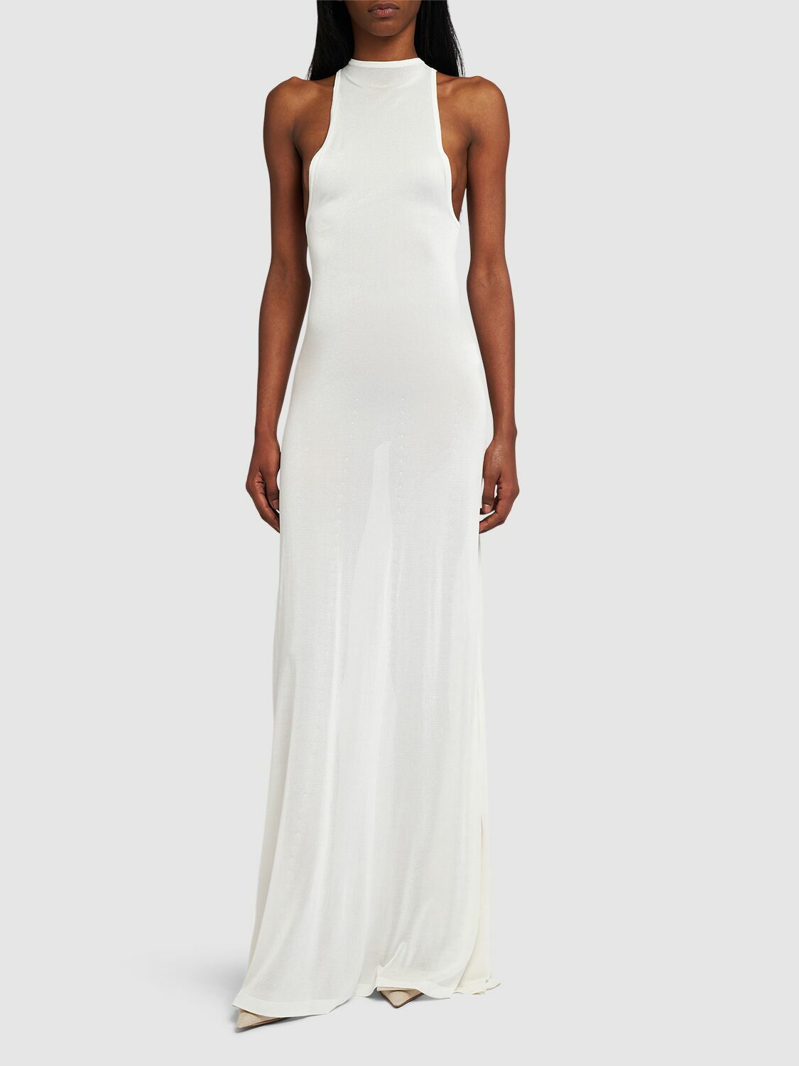 ワンピース JACQUEMUS La Robe Maille Sculta La Robe Maille Sculta maxi dress in yellow - Jacquemus