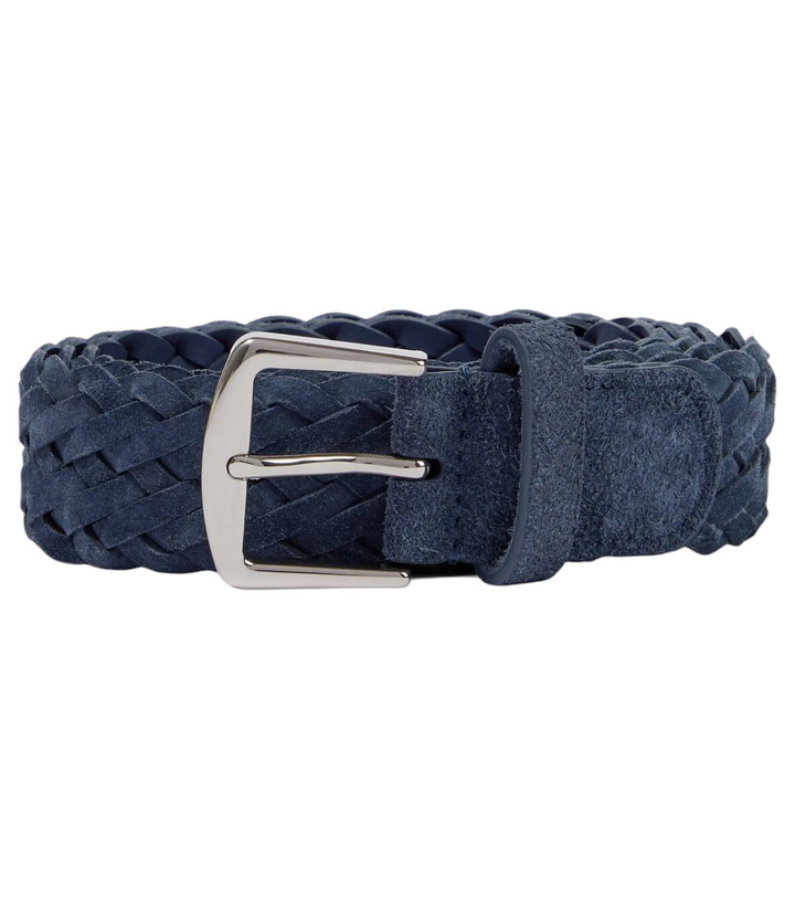Photo: Loro Piana Woven suede belt