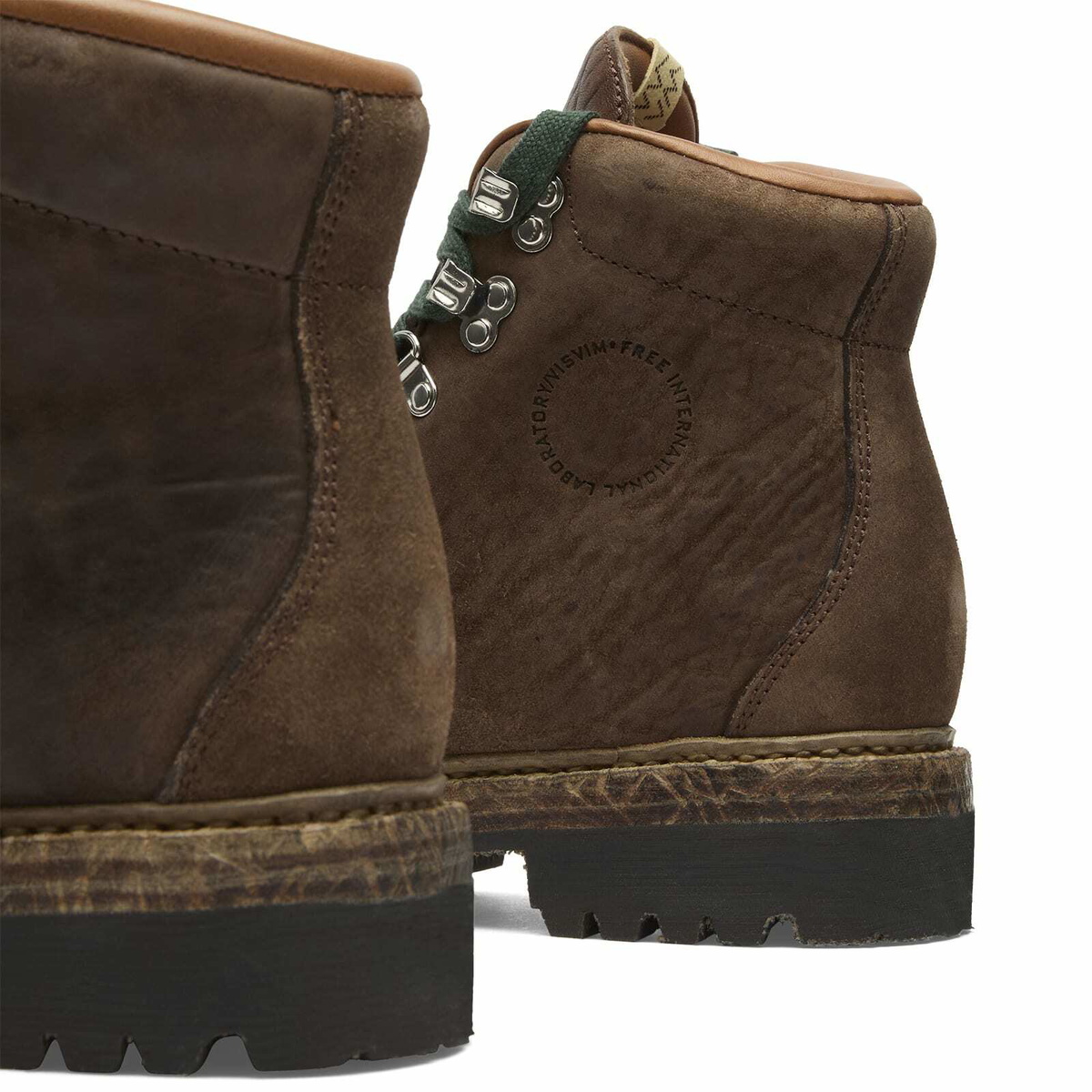Visvim Men's Whymper Hiking Boots in Dk Brown