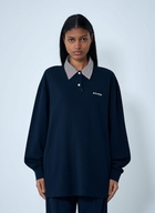 Miu Miu Collared Long Sleeve Polo Shirt