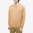 Maison Kitsuné Men's Fox Head Patch Classic Sweat in Beige