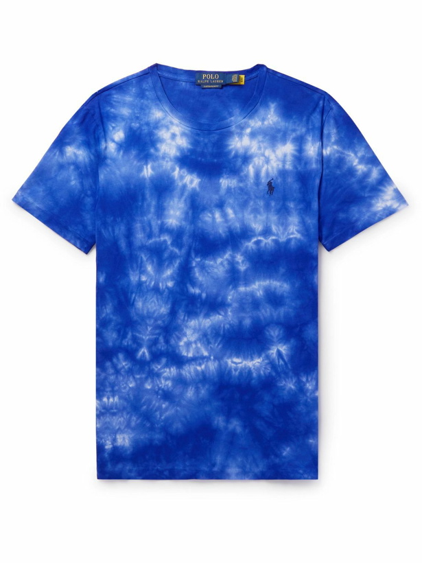 Photo: Polo Ralph Lauren - Printed Cotton-Jersey T-Shirt - Blue