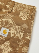 Carhartt WIP - Straight-Leg Printed Cotton-Rispstop Shorts - Brown