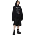 Balenciaga Black Gothic Bomber Hoodie