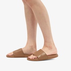 Anine Bing Women's Isla Logo Slides in Brown