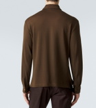 Tom Ford Silk and cotton piqué polo shirt