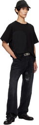 ALEXANDER DIGENOVA Black Scrap Inside Out T-shirt
