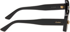 Cartier Black 'Panthère de Cartier' Sunglasses