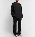 Craig Green - Oversized Strap-Detailed Textured Cotton-Jersey Sweatshirt - Black