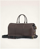 Brooks Brothers Men's Leather Duffle Bag | Brown