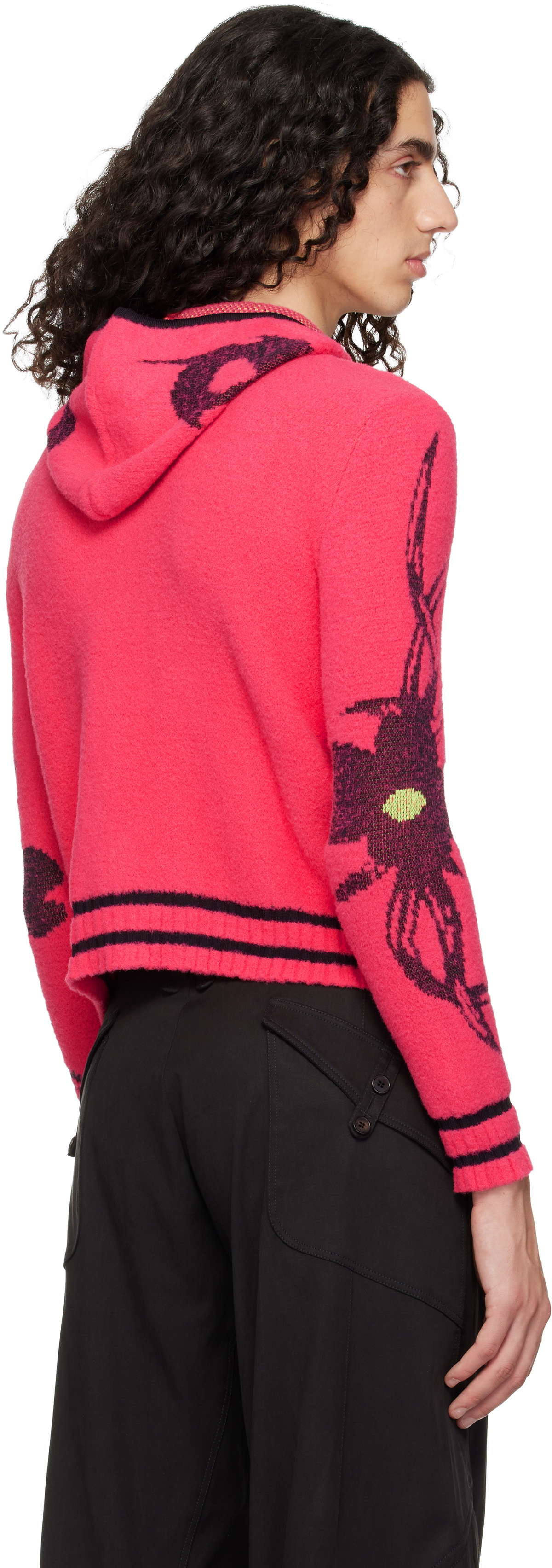 Chopova Lowena Pink 'My Name Is Tiny' Hoodie