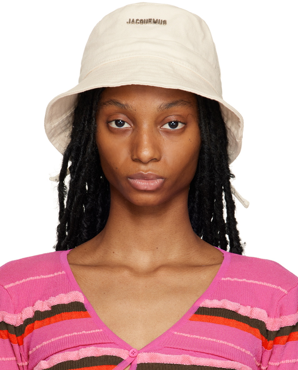 Jacquemus Off-White Le Raphia 'Le Bob Gadjo' Bucket Hat Jacquemus