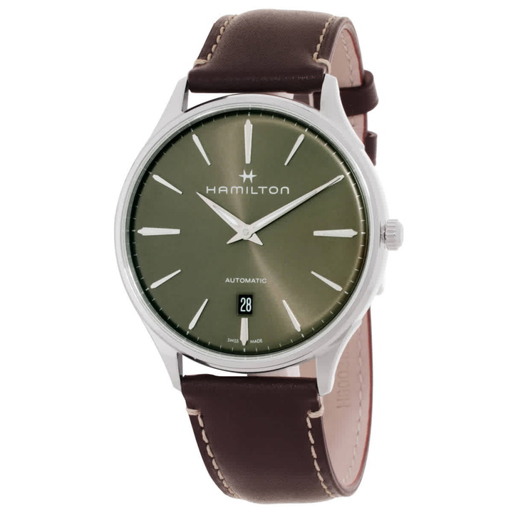 Photo: Hamilton Jazzmaster Thinline Automatic Green Dial Mens Watch H38525561