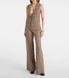 Chloé Prince of Wales check wide-leg pants