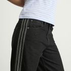 Adidas Women's Firebird Denim Trackpants in True Black Denim