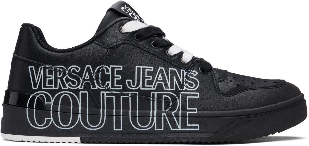 Versace Jeans Couture Black Logo Starlight Sneakers Versace