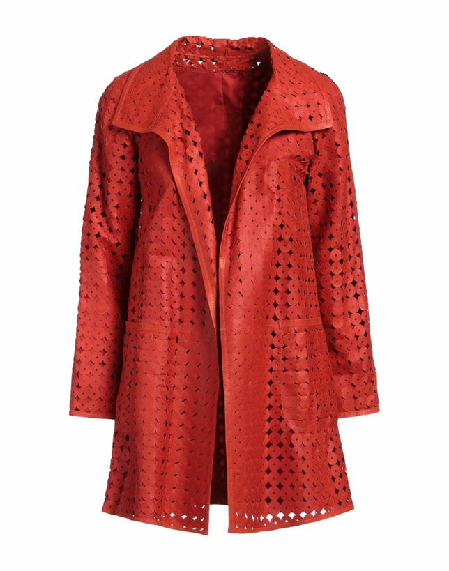 Photo: Pearls Womens Overcoat & Trench Coat in Red