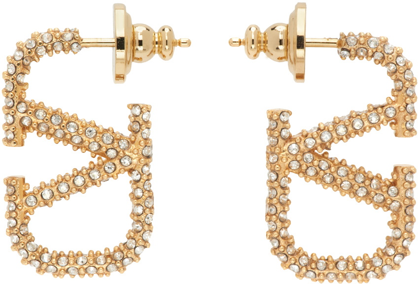 VLOGO Embellished Earrings in Gold - Valentino