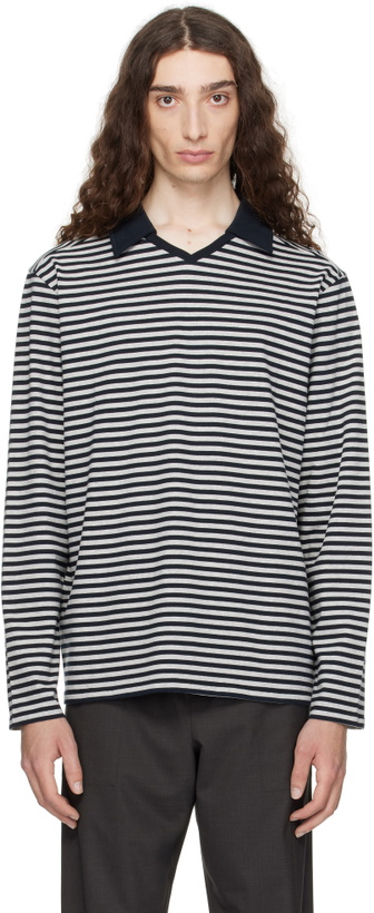 Photo: Paloma Wool Navy Gondolieri Long Sleeve Polo